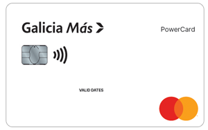 Tarjeta de Crédito Powercard de Galicia Más